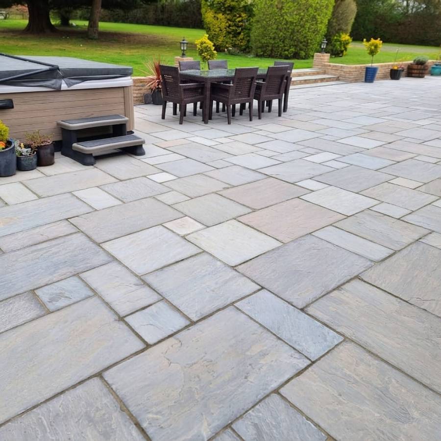 New patio laid by Greenview Landscapes